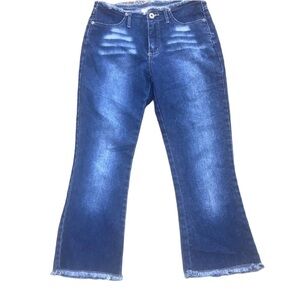 Liquid jeans, cropped unfinished trim 0002